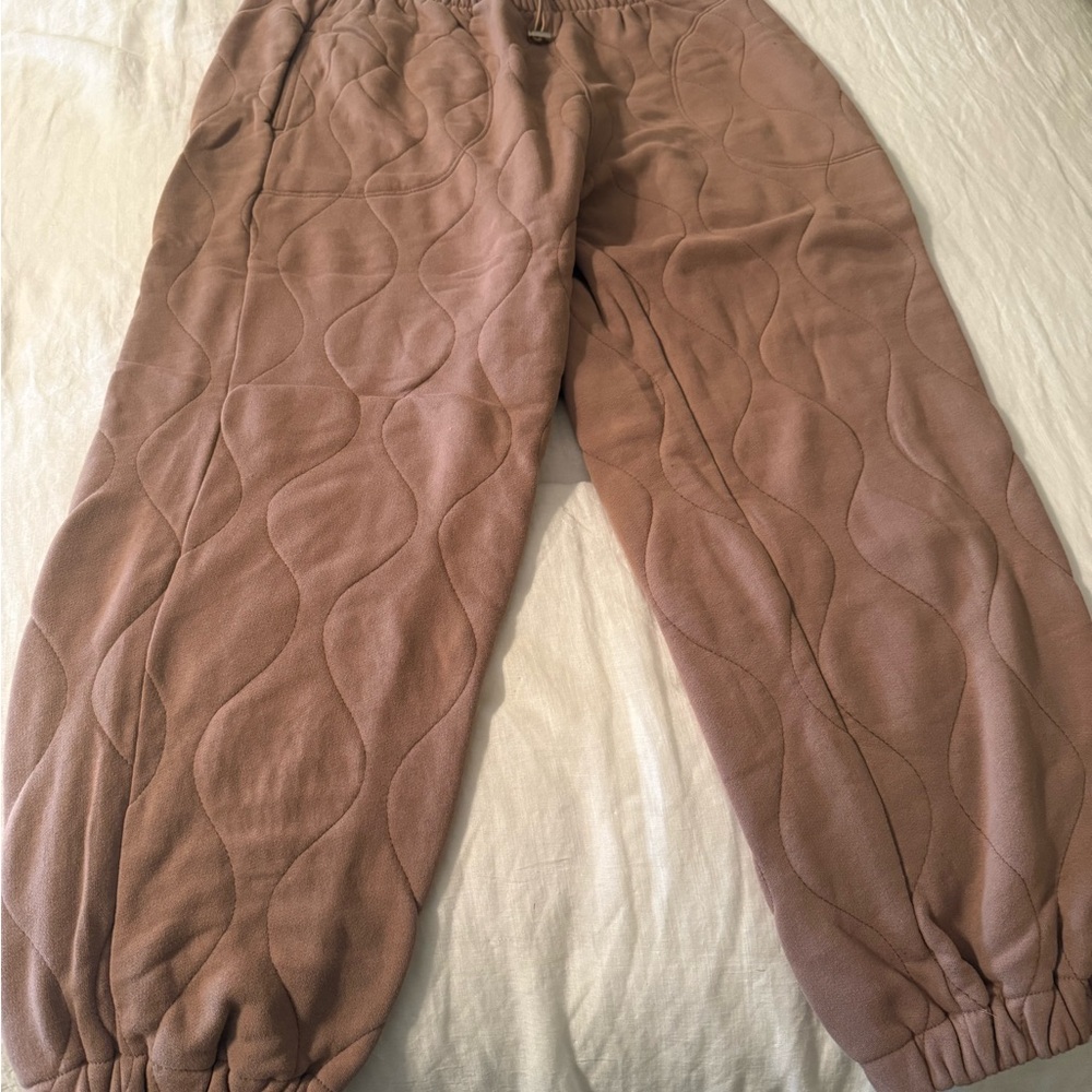 Abercrombie & Fitch Quilted Joggers - Brown